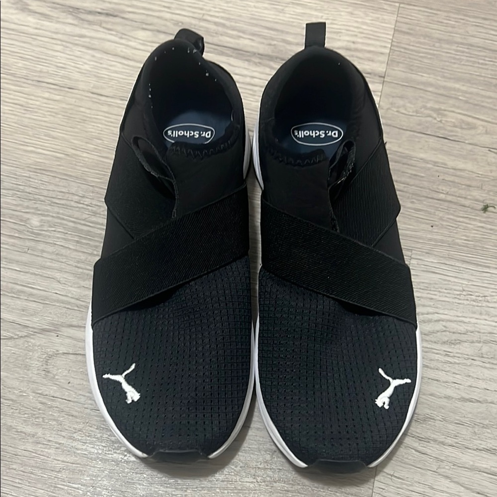 Puma - Dr. Scholl's Black Slip-On Sneakers